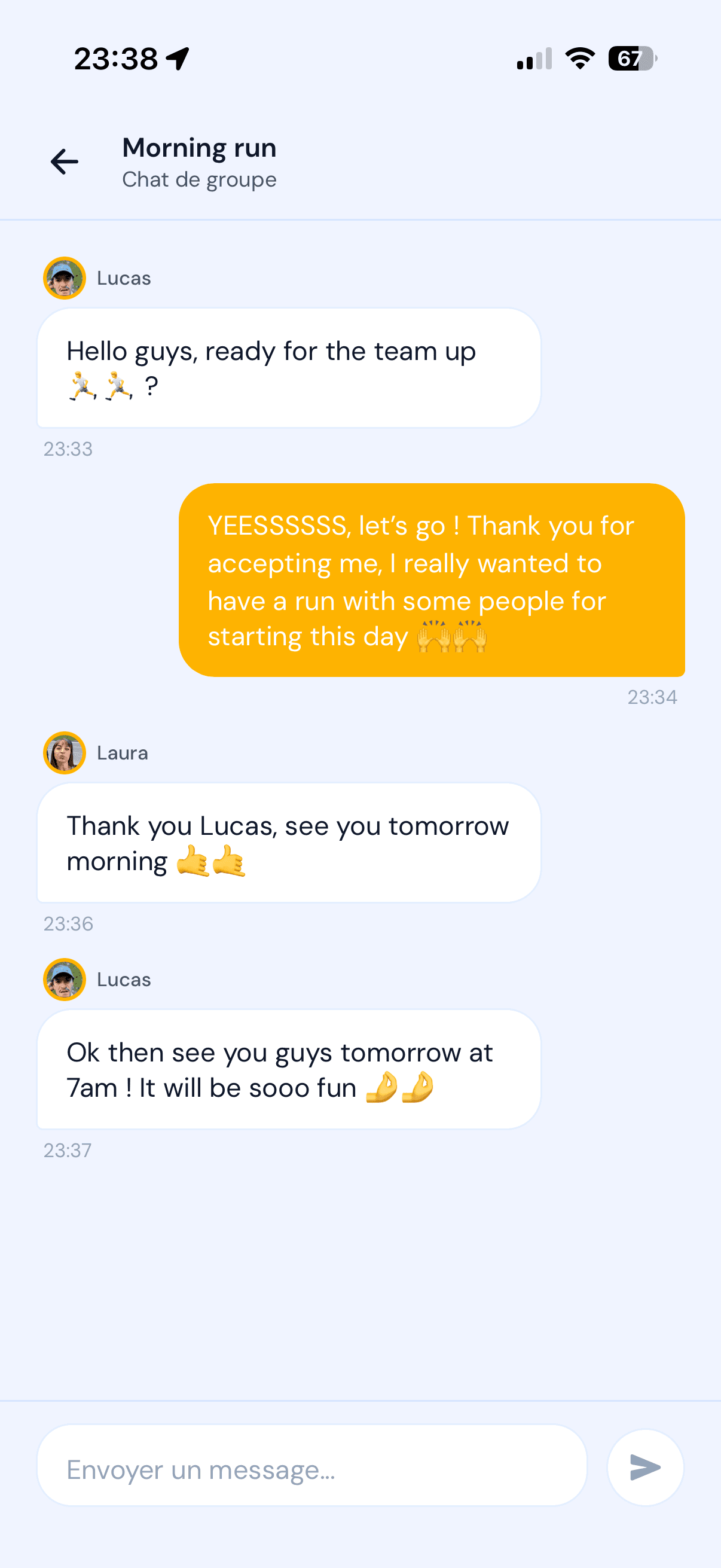 Session chat