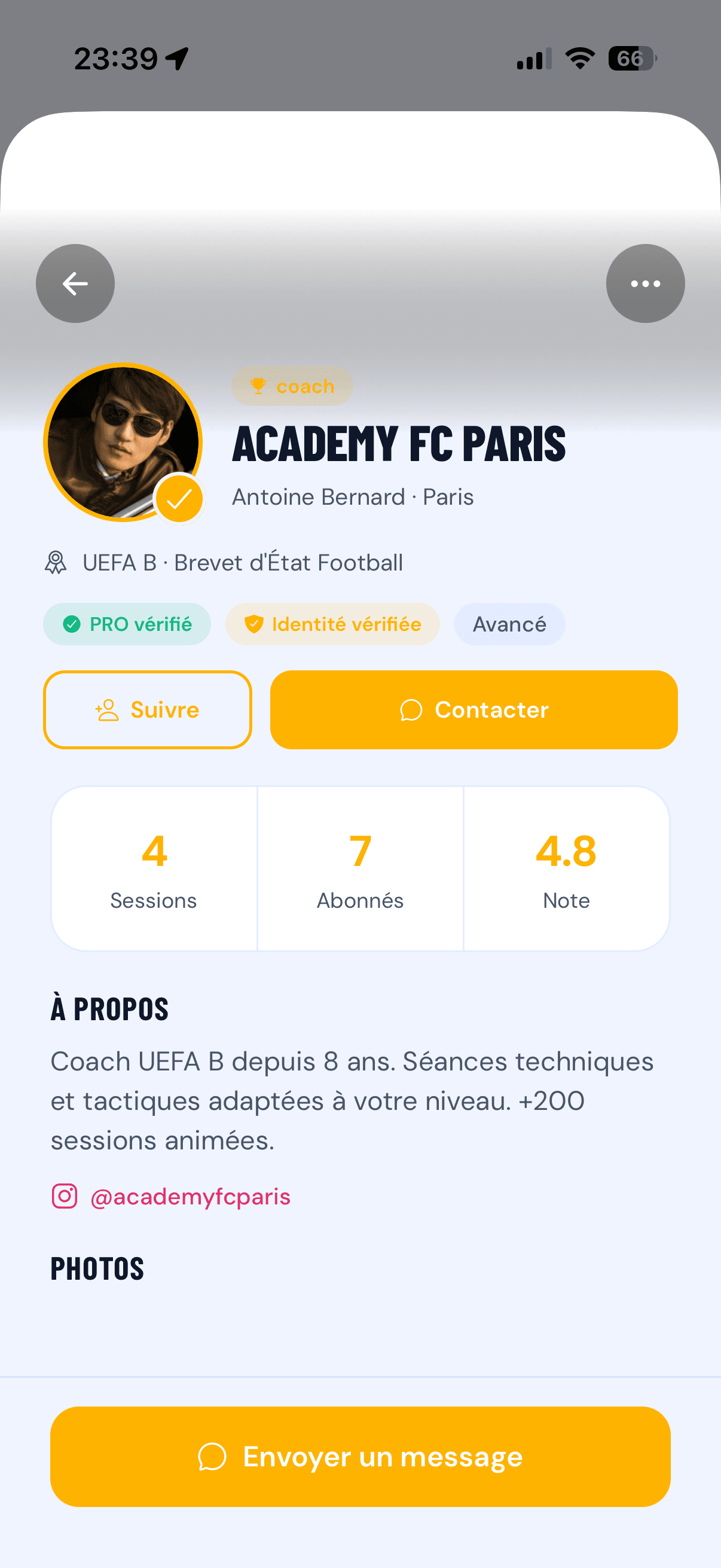 Pro profile